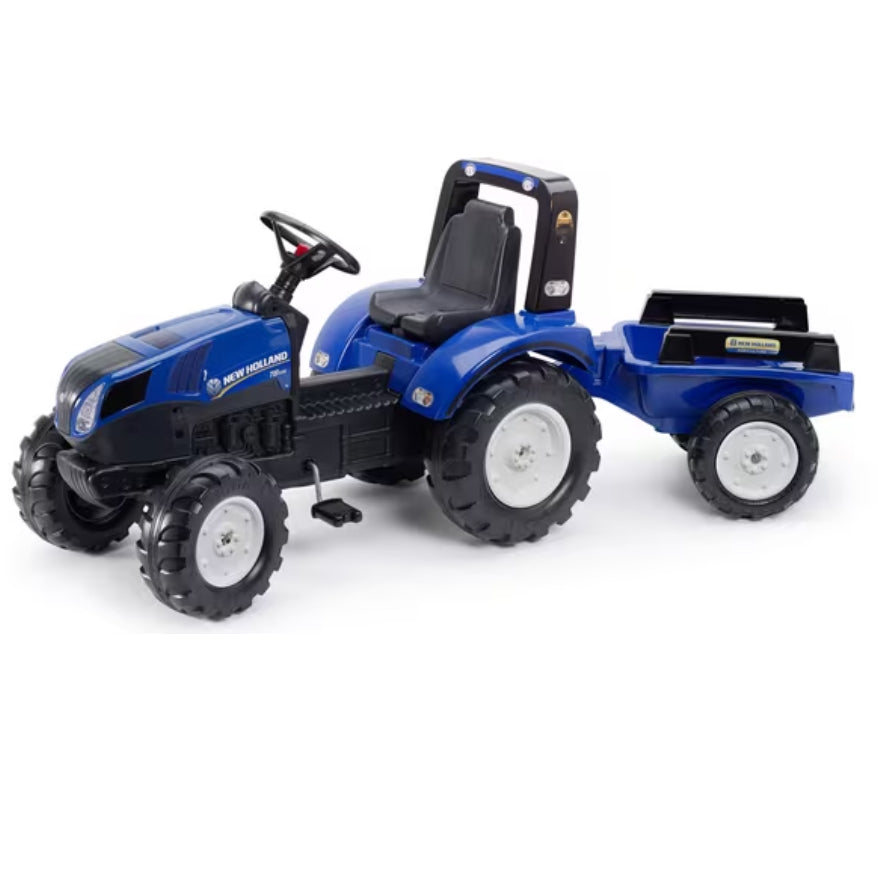 New Holland pedal tractor with trailer