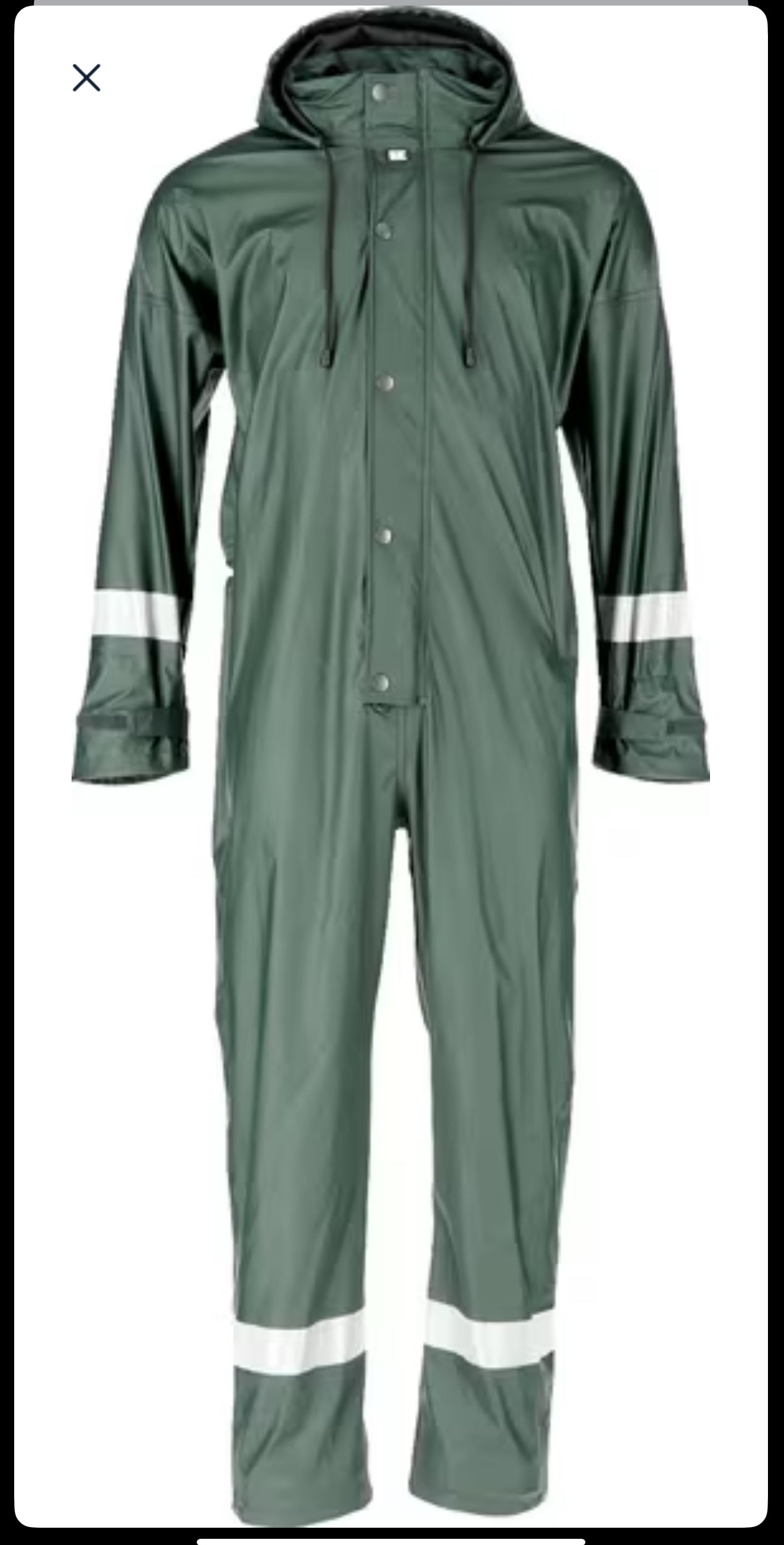 Rain coverall waterproof,  green,