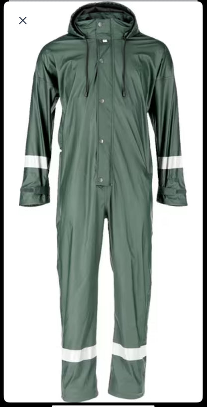 Rain coverall waterproof,  green,
