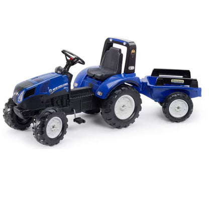 New Holland pedal tractor with trailer