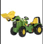Pedal tractor with front loader, John Deere 8400R with brake and gears, from age 3, rollyX-Trac by Rolly Toys