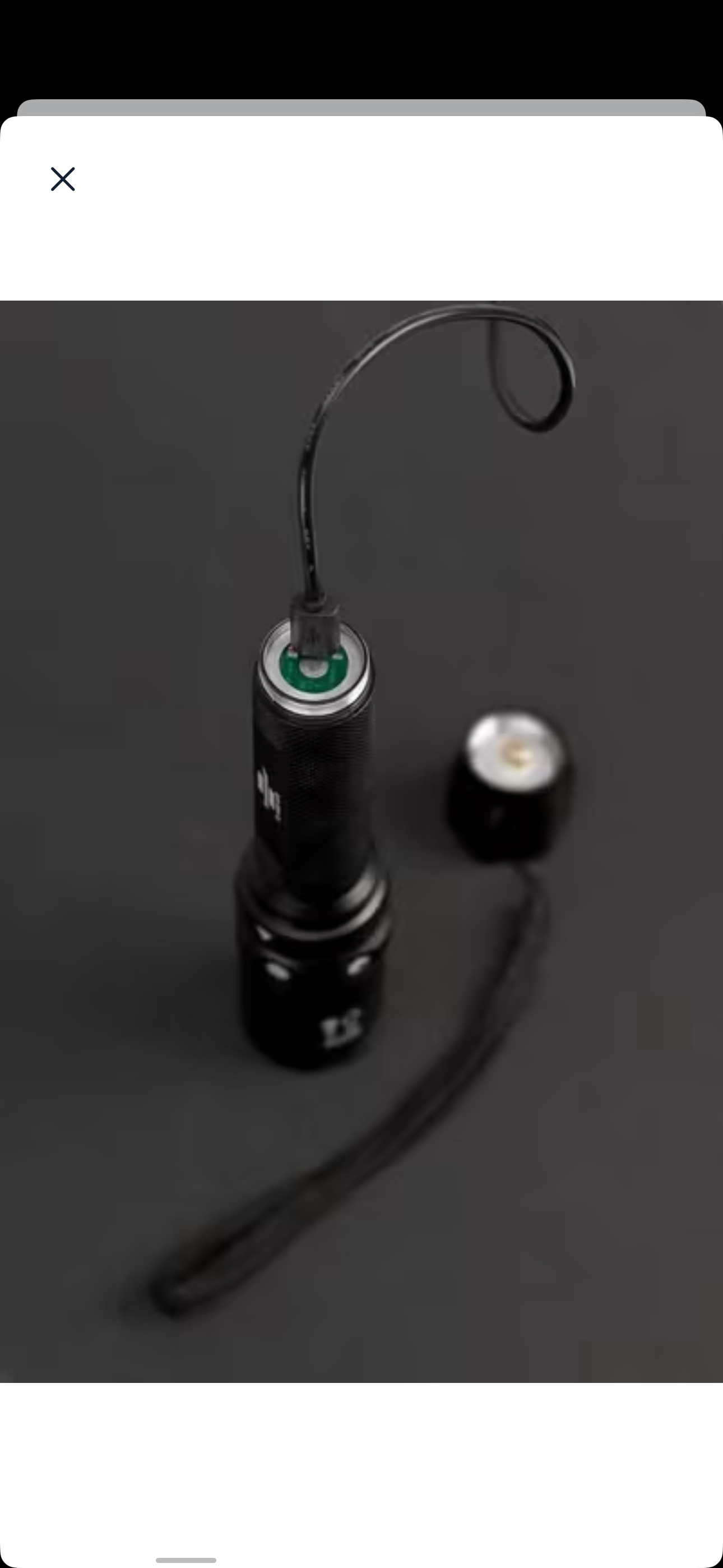 LED Torch LuxPremium TL400AFS recharageble